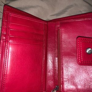 Hobo Crossbody Purse and Billfold, Geranium Color